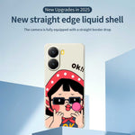 For Xiaomi Redmi Turbo 4 5G  /  Poco X7 Pro 5G Case Cute Kid Pattern Printing Straight Edge TPU Phone Back Cover