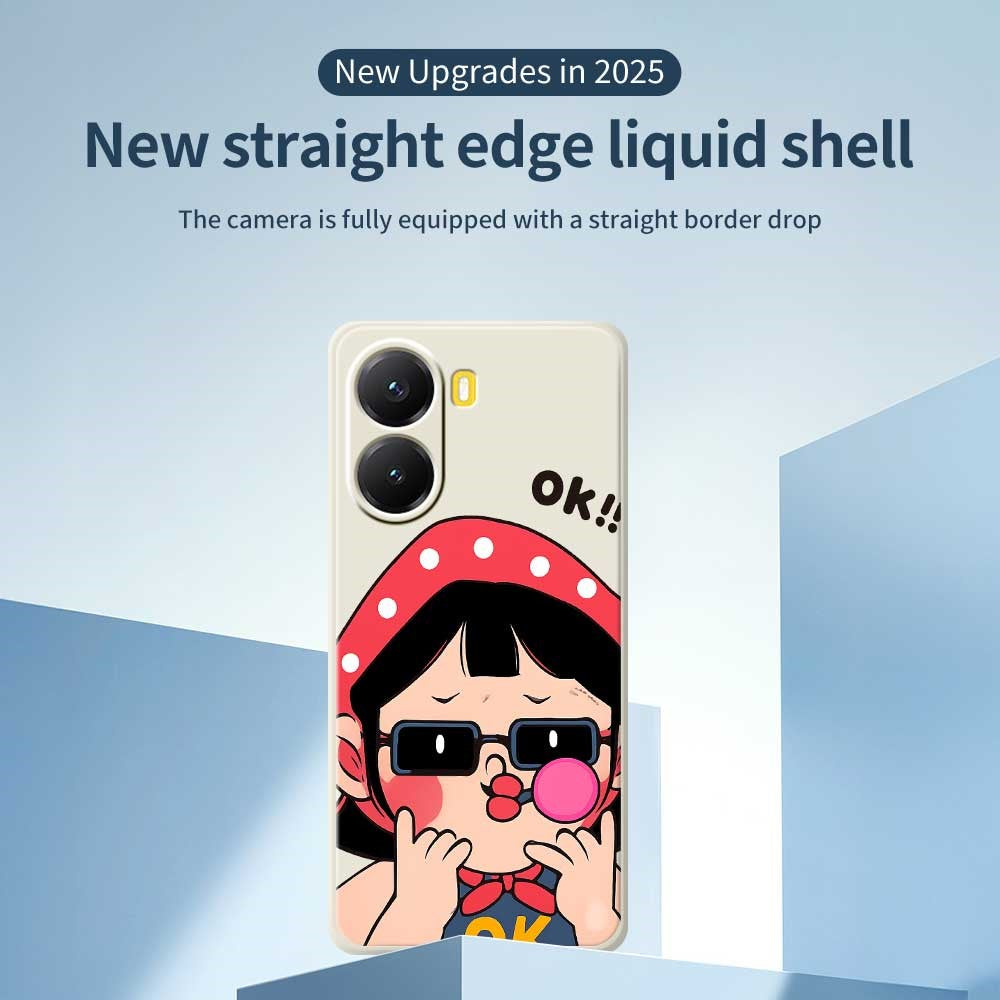 For Xiaomi Redmi Turbo 4 5G  /  Poco X7 Pro 5G Case Cute Kid Pattern Printing Straight Edge TPU Phone Back Cover