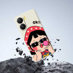 For Xiaomi Redmi Turbo 4 5G  /  Poco X7 Pro 5G Case Cute Kid Pattern Printing Straight Edge TPU Phone Back Cover