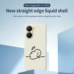 For Xiaomi Redmi Turbo 4 5G  /  Poco X7 Pro 5G Case Stick Figure Pattern Printing Straight Edge TPU Phone Back Cover