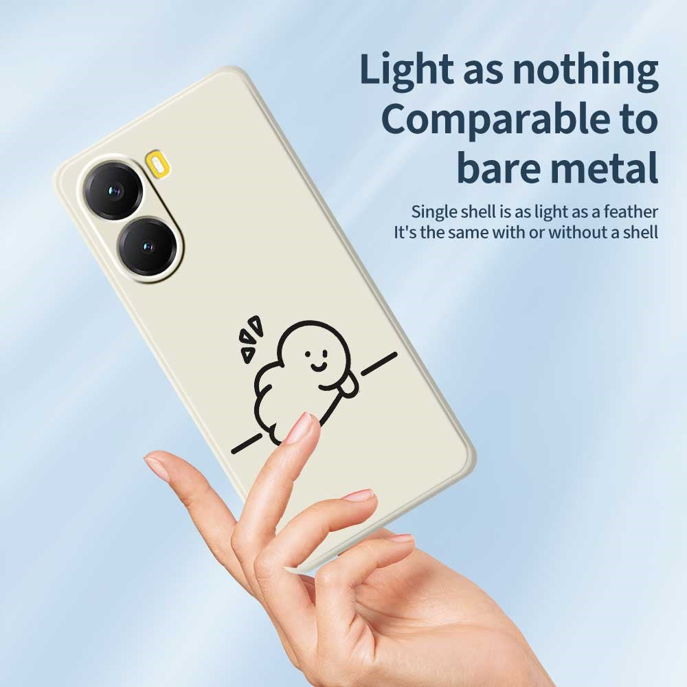 For Xiaomi Redmi Turbo 4 5G  /  Poco X7 Pro 5G Case Stick Figure Pattern Printing Straight Edge TPU Phone Back Cover