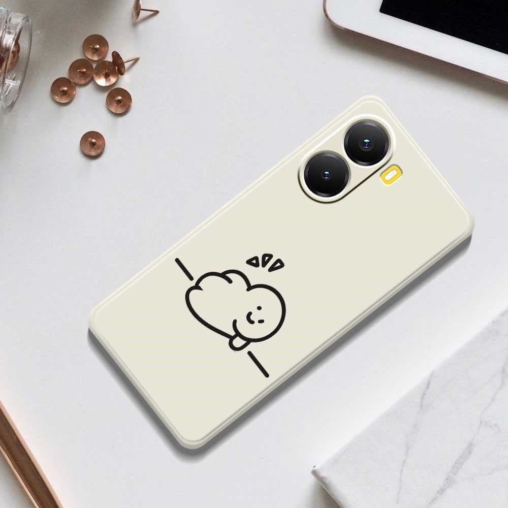 For Xiaomi Redmi Turbo 4 5G  /  Poco X7 Pro 5G Case Stick Figure Pattern Printing Straight Edge TPU Phone Back Cover