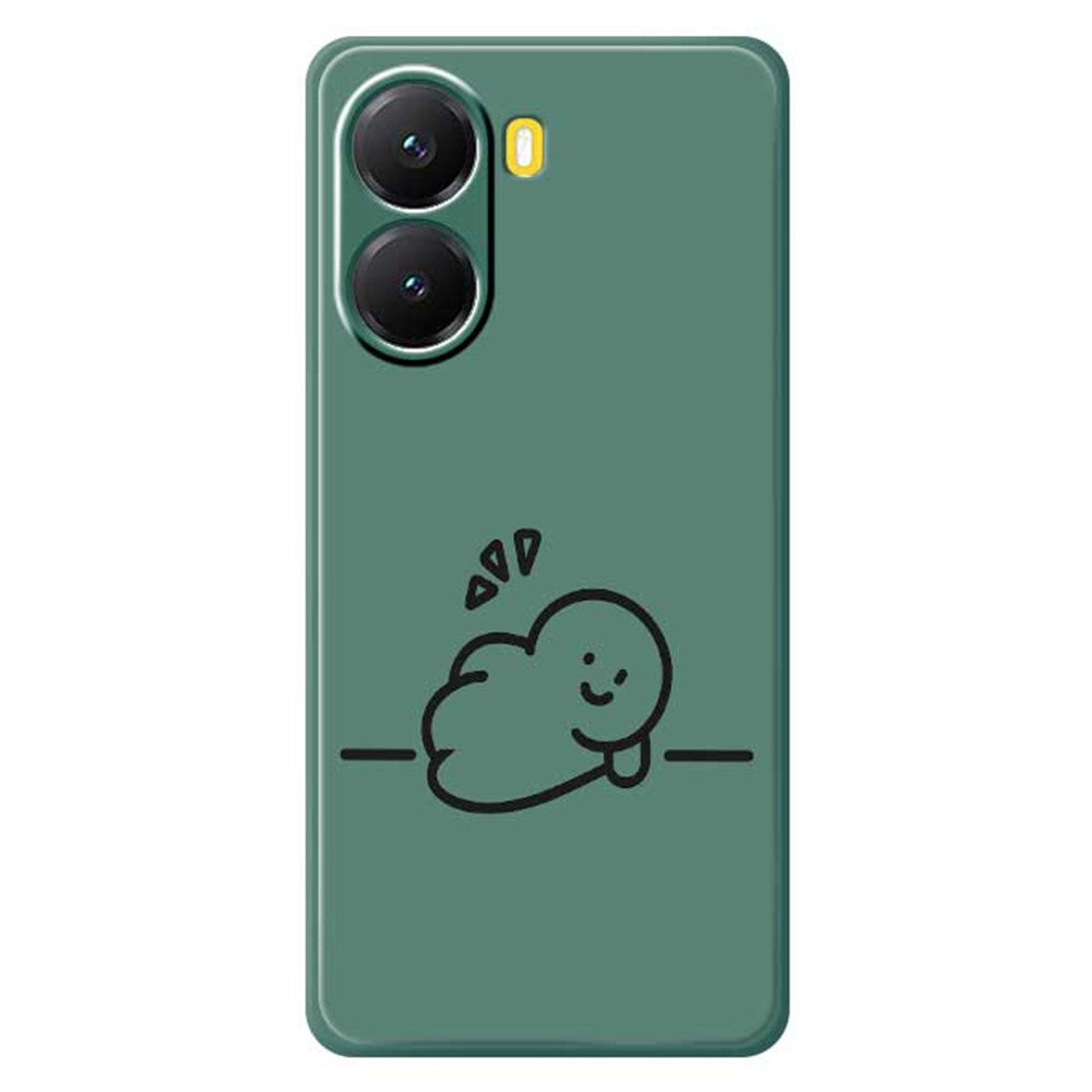 For Xiaomi Redmi Turbo 4 5G  /  Poco X7 Pro 5G Case Stick Figure Pattern Printing Straight Edge TPU Phone Back Cover