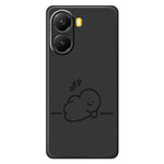 For Xiaomi Redmi Turbo 4 5G  /  Poco X7 Pro 5G Case Stick Figure Pattern Printing Straight Edge TPU Phone Back Cover