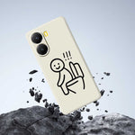 For Xiaomi Redmi Turbo 4 5G  /  Poco X7 Pro 5G Case Stickman Toilet Pattern Printing Straight Edge TPU Phone Back Cover