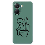 For Xiaomi Redmi Turbo 4 5G  /  Poco X7 Pro 5G Case Stickman Toilet Pattern Printing Straight Edge TPU Phone Back Cover