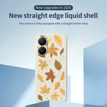 For Xiaomi Redmi Turbo 4 5G  /  Poco X7 Pro 5G Case Maple Leaves Pattern Printing Straight Edge TPU Phone Back Cover