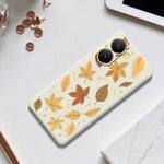 For Xiaomi Redmi Turbo 4 5G  /  Poco X7 Pro 5G Case Maple Leaves Pattern Printing Straight Edge TPU Phone Back Cover