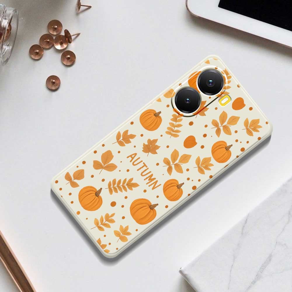 For Xiaomi Redmi Turbo 4 5G  /  Poco X7 Pro 5G Case Autumn Theme Pattern Printing Straight Edge TPU Phone Back Cover