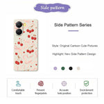 For Xiaomi Redmi Turbo 4 5G  /  Poco X7 Pro 5G Case Big Bow Cherry Pattern Printing Straight Edge TPU Phone Back Cover