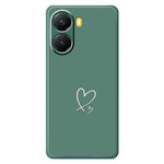 For Xiaomi Redmi Turbo 4 5G  /  Poco X7 Pro 5G Case White Love Pattern Printing Straight Edge TPU Phone Back Cover