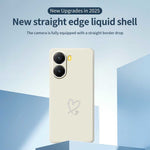 For Xiaomi Redmi Turbo 4 5G  /  Poco X7 Pro 5G Case White Love Pattern Printing Straight Edge TPU Phone Back Cover