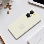 For Xiaomi Redmi Turbo 4 5G  /  Poco X7 Pro 5G Case White Love Pattern Printing Straight Edge TPU Phone Back Cover