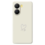 For Xiaomi Redmi Turbo 4 5G  /  Poco X7 Pro 5G Case White Love Pattern Printing Straight Edge TPU Phone Back Cover