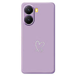 For Xiaomi Redmi Turbo 4 5G  /  Poco X7 Pro 5G Case White Love Pattern Printing Straight Edge TPU Phone Back Cover