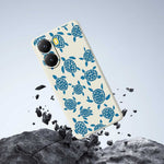 For Xiaomi Redmi Turbo 4 5G  /  Poco X7 Pro 5G Case Blue Turtle Pattern Printing Straight Edge TPU Phone Back Cover