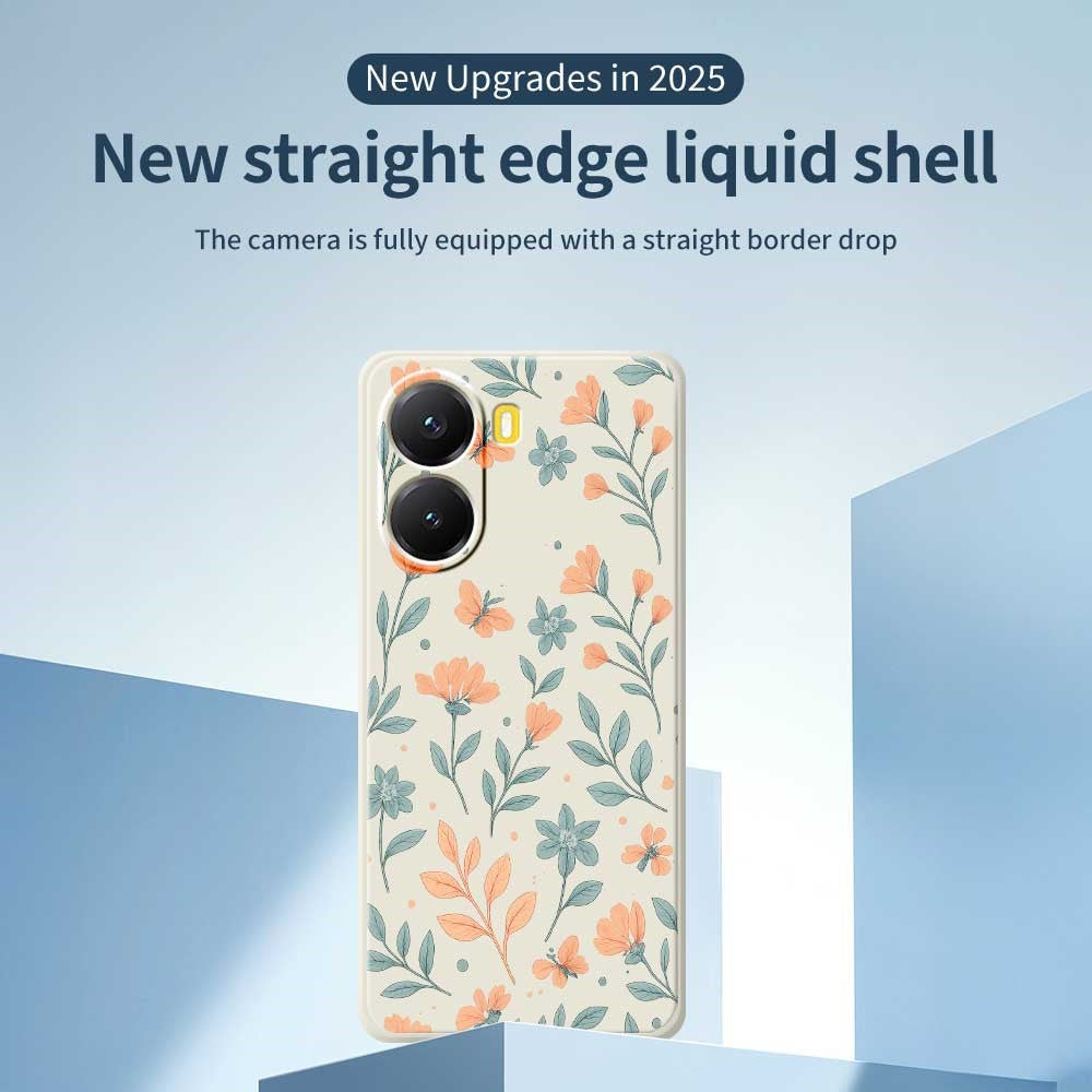 For Xiaomi Redmi Turbo 4 5G  /  Poco X7 Pro 5G Case Yellow Flowers Pattern Printing Straight Edge TPU Phone Back Cover