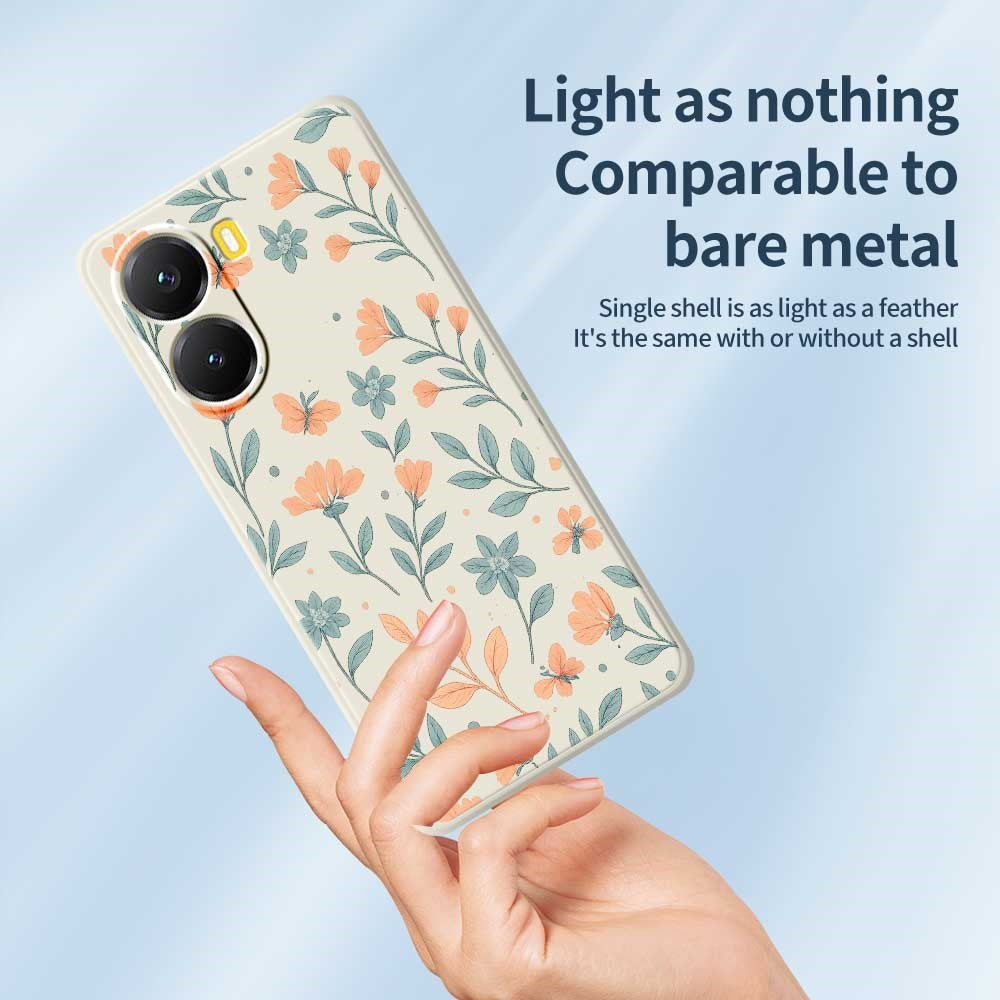 For Xiaomi Redmi Turbo 4 5G  /  Poco X7 Pro 5G Case Yellow Flowers Pattern Printing Straight Edge TPU Phone Back Cover