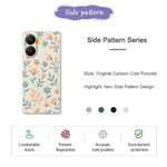 For Xiaomi Redmi Turbo 4 5G  /  Poco X7 Pro 5G Case Yellow Flowers Pattern Printing Straight Edge TPU Phone Back Cover