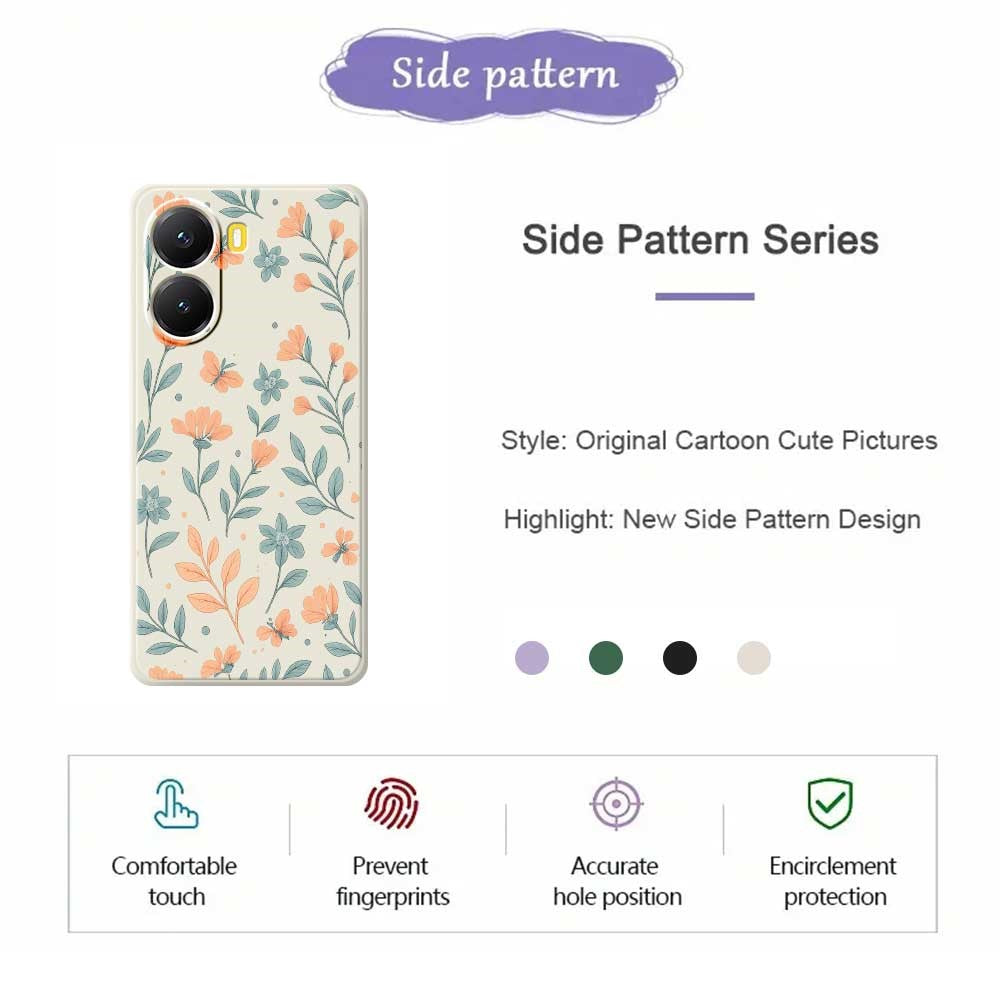 For Xiaomi Redmi Turbo 4 5G  /  Poco X7 Pro 5G Case Yellow Flowers Pattern Printing Straight Edge TPU Phone Back Cover