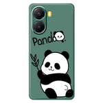 For Xiaomi Redmi Turbo 4 5G  /  Poco X7 Pro 5G Case Panda Pattern Printing Straight Edge TPU Phone Back Cover