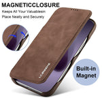 LC.IMEEKE For iPhone 18 Pro / 17 Pro Case Card Holder Stand Leather Phone Cover