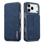 LC.IMEEKE For iPhone 18 Pro / 17 Pro Case Card Holder Stand Leather Phone Cover
