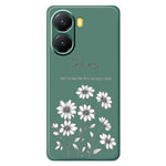 For Xiaomi Redmi Turbo 4 5G  /  Poco X7 Pro 5G Case Sketch Flowers Pattern Printing Straight Edge TPU Phone Back Cover