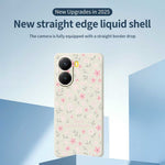 For Xiaomi Redmi Turbo 4 5G  /  Poco X7 Pro 5G Case Small Flower Pattern Printing Straight Edge TPU Phone Back Cover
