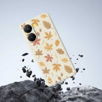 For Xiaomi Redmi Turbo 4 5G  /  Poco X7 Pro 5G Case Leaves Pattern Printing Straight Edge TPU Phone Back Cover