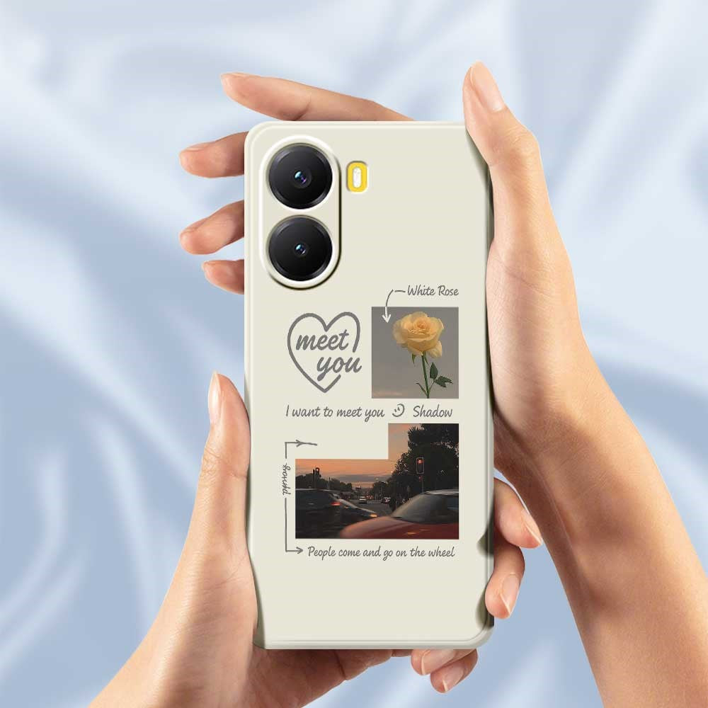 Xiaomi Redmi Turbo 4 5G / Poco X7 Pro 5G-skal Meet You fotomönstertryck rak kant TPU-mobilbaksida
