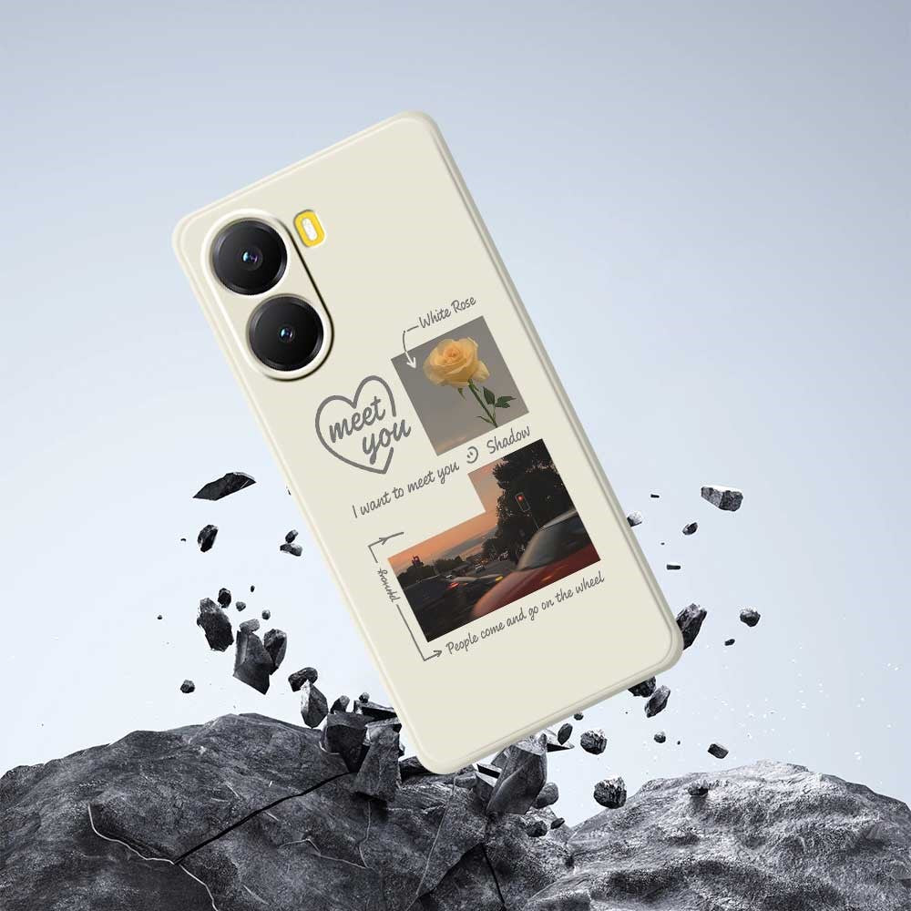 Xiaomi Redmi Turbo 4 5G / Poco X7 Pro 5G-skal Meet You fotomönstertryck rak kant TPU-mobilbaksida