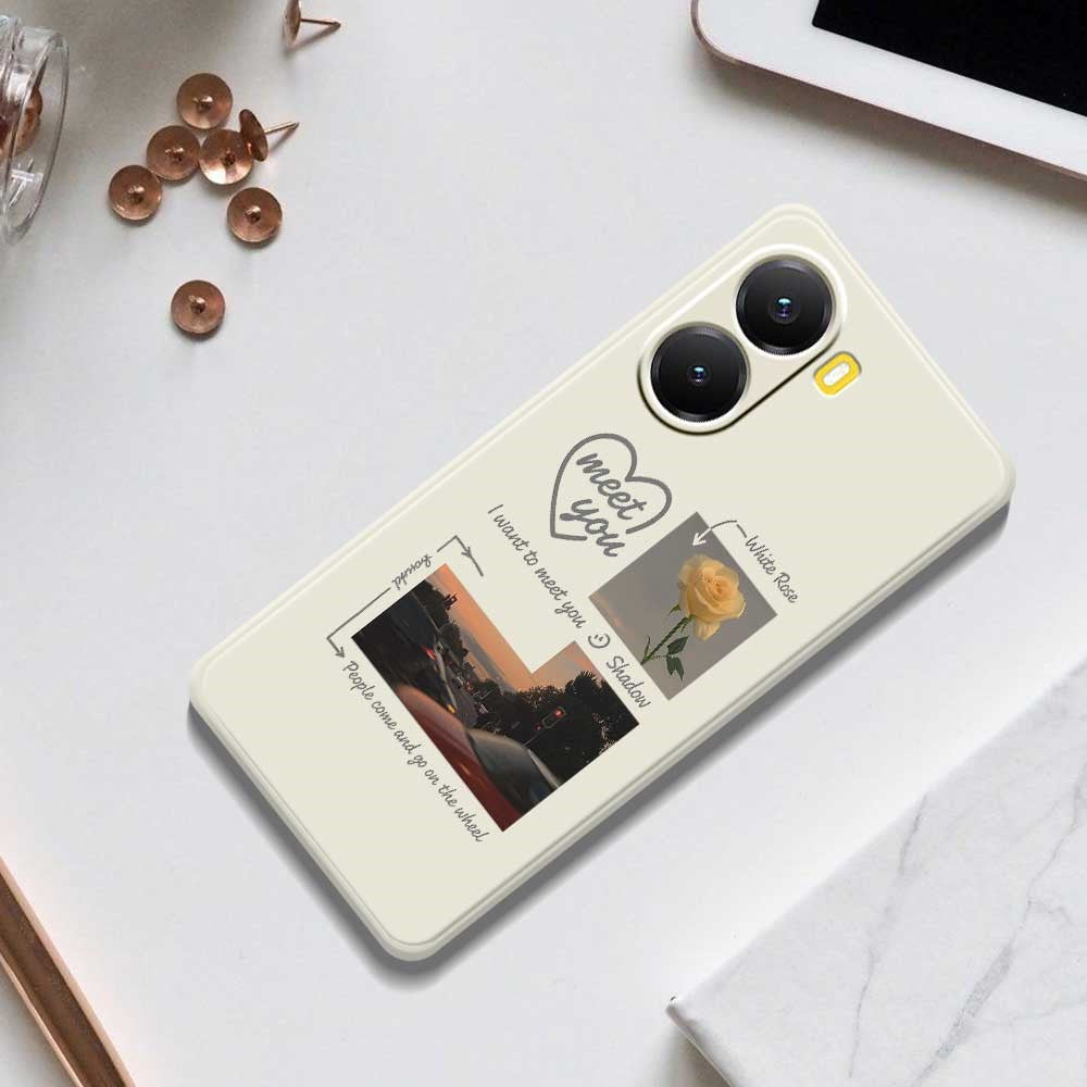 Xiaomi Redmi Turbo 4 5G / Poco X7 Pro 5G-skal Meet You fotomönstertryck rak kant TPU-mobilbaksida