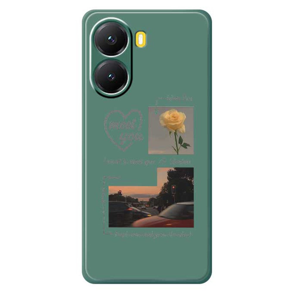 Xiaomi Redmi Turbo 4 5G / Poco X7 Pro 5G-skal Meet You fotomönstertryck rak kant TPU-mobilbaksida