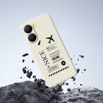 For Xiaomi Redmi Turbo 4 5G  /  Poco X7 Pro 5G Case Boarding Ticket Pattern Printing Straight Edge TPU Phone Back Cover