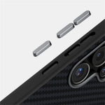 ABEEL For Samsung Galaxy S25 FE Magnetic Case Carbon Fiber Texture Back Cover