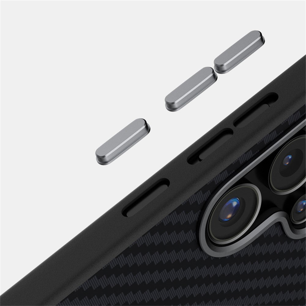 ABEEL For Samsung Galaxy S25 FE Magnetic Case Carbon Fiber Texture Back Cover