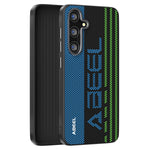 ABEEL For Samsung Galaxy S25 FE Magnetic Case Micro-Embossing 6D Printed PC TPU Aluminum Alloy Leather Phone Cover