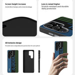 ABEEL For Samsung Galaxy S25 FE Magnetic Case Micro-Embossing 6D Printed PC TPU Aluminum Alloy Leather Phone Cover