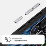 ABEEL For Samsung Galaxy S25 FE Magnetic Case Micro-Embossing 6D Printed PC TPU Aluminum Alloy Leather Phone Cover