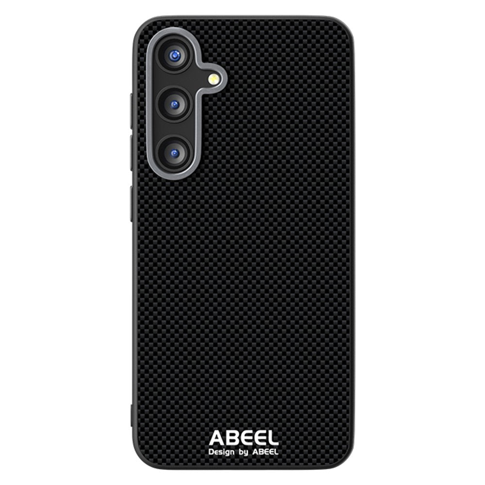 ABEEL For Samsung Galaxy S25 FE Magnetic Case Printed PC TPU Aluminum Alloy Leather Phone Cover