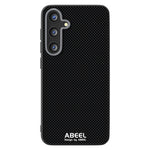 ABEEL For Samsung Galaxy S25 FE Magnetic Case Printed PC TPU Aluminum Alloy Leather Phone Cover