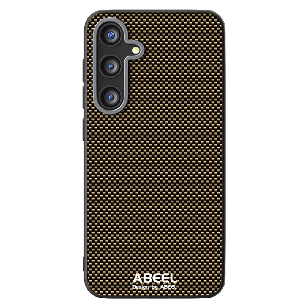 ABEEL For Samsung Galaxy S25 FE Magnetic Case Printed PC TPU Aluminum Alloy Leather Phone Cover
