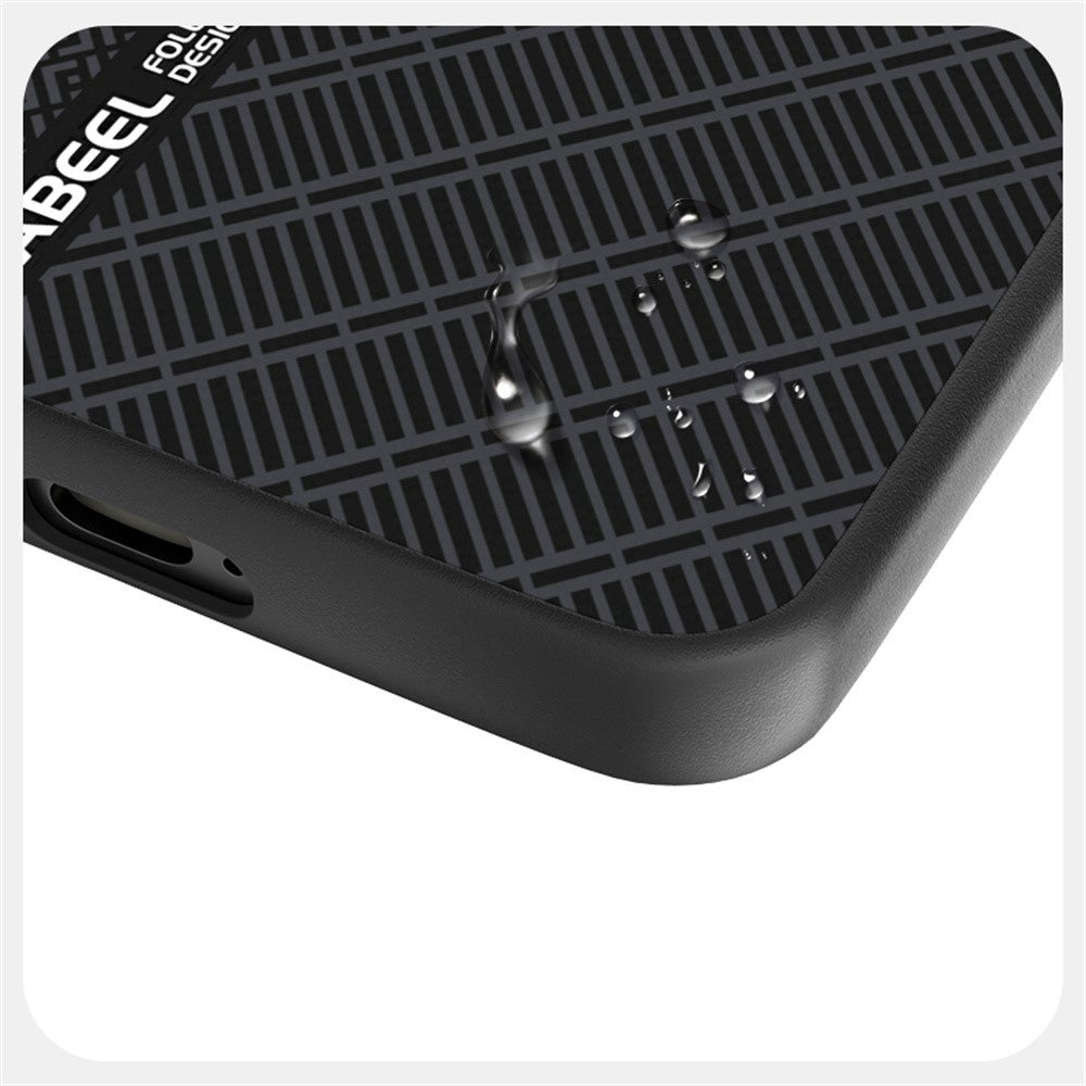 ABEEL For Samsung Galaxy S25 FE Magnetic Case PC + TPU + Aluminum Alloy + PU Leather Slim Phone Back Cover