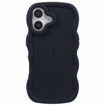For iPhone 17 Case TPU Protective Phone Cover Unique Curly Wave Frame