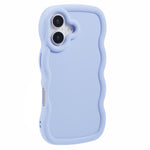 For iPhone 17 Case TPU Protective Phone Cover Unique Curly Wave Frame