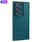 Bulk Purchasing 20Pcs For Samsung Galaxy S22 Ultra 5G Case Electroplated Camera Frame TPU Phone Cover Precise Cutouts