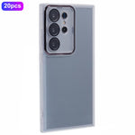 Bulk Purchasing 20Pcs For Samsung Galaxy S22 Ultra 5G Case Electroplated Camera Frame TPU Phone Cover Precise Cutouts