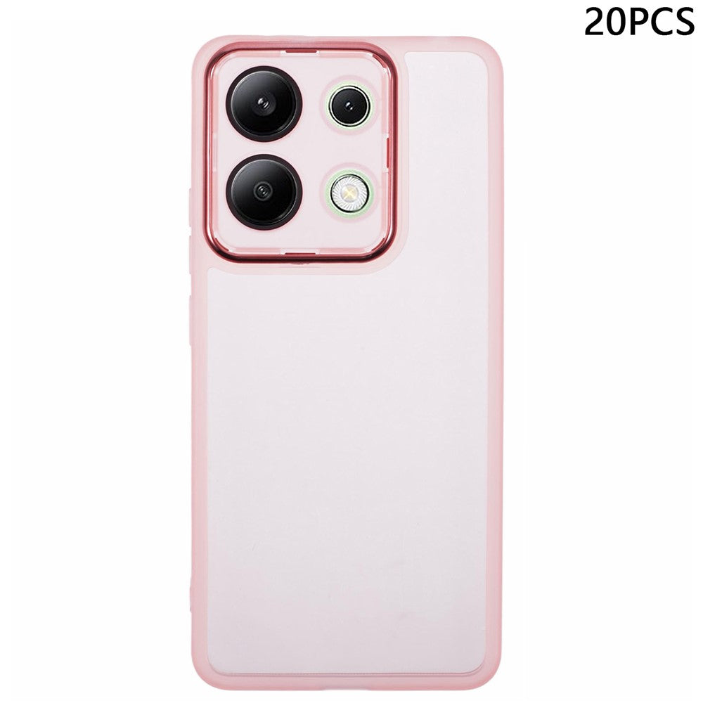 Bulk Purchasing 20Pcs For Xiaomi Redmi Note 13 4G Case Electroplated Camera Frame TPU Phone Cover Precise Cutouts