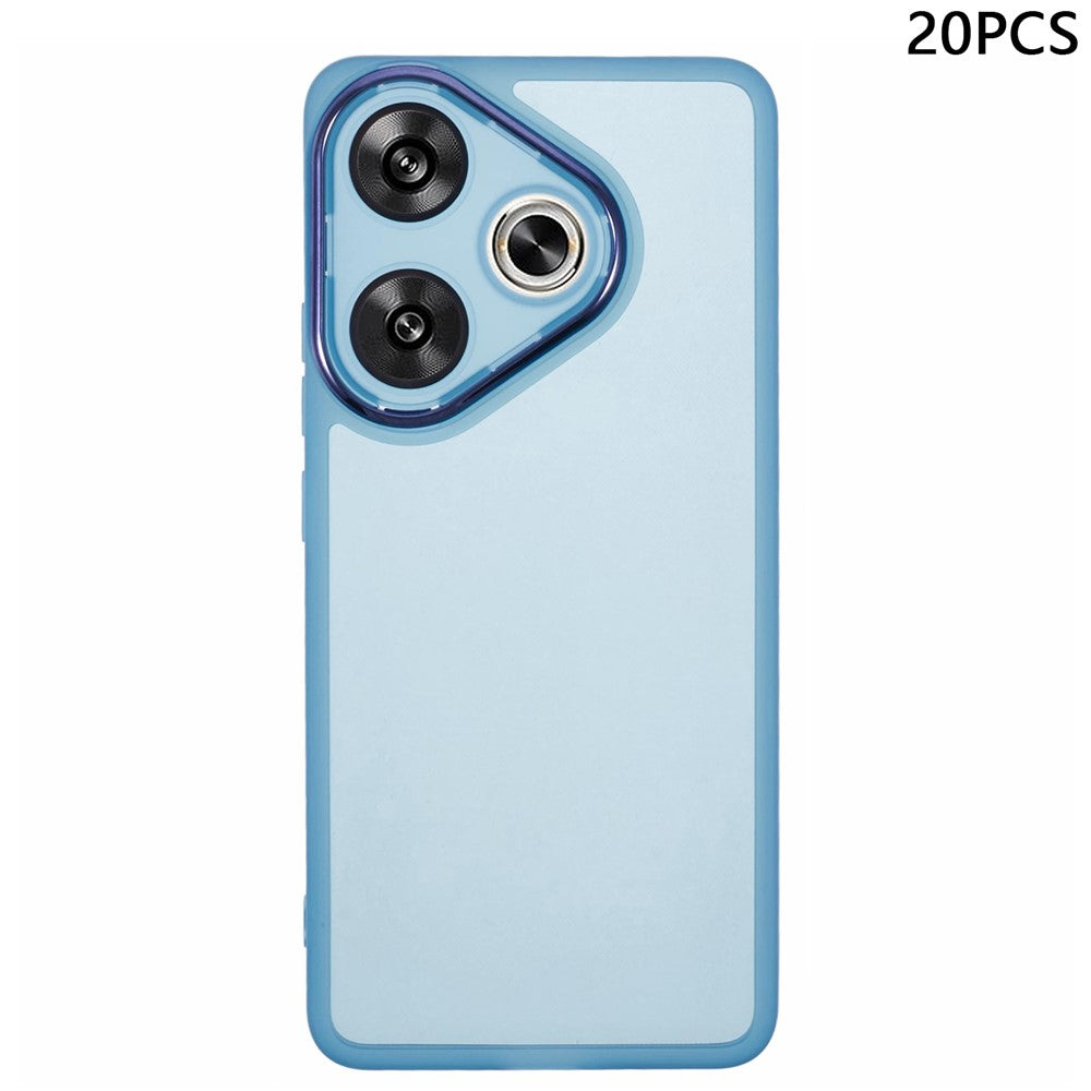 Bulk Purchasing 20Pcs TPU Case for Xiaomi Redmi Turbo 3 5G / Poco F6 5G Electroplated Camera Frame Phone Cover Precise Cutouts